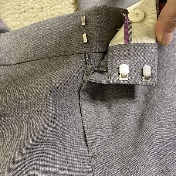 Banana Republic Pants Womens Size 4 Gray The Martin Fit Trousers Business Career - Picture 5 of 8